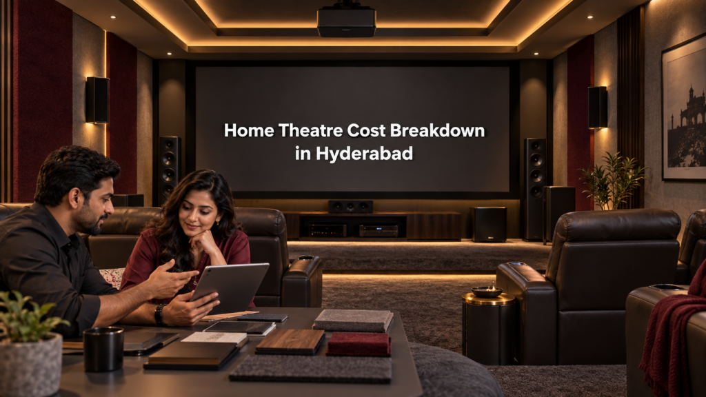 Home theatre cost breakdown in Hyderabad