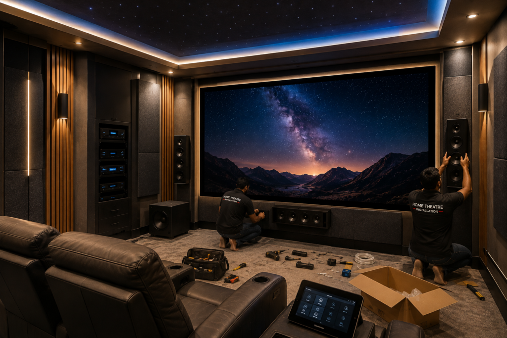 Home theatre installation services in Hyderabad