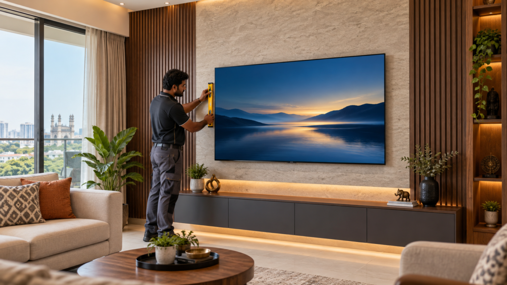 Professional TV wall mounting service in Hyderabad